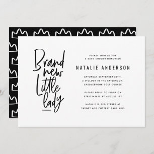 Invitación moderna a una fiesta para bebés