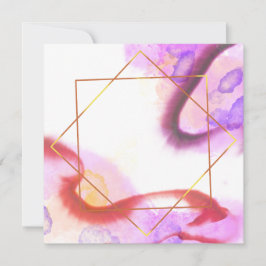 Invitación moderna abstracta a la acuarela