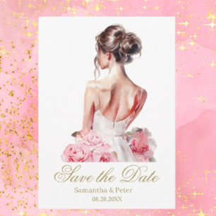 Invitación Moderna acuarela Boda rosa ducha de novia