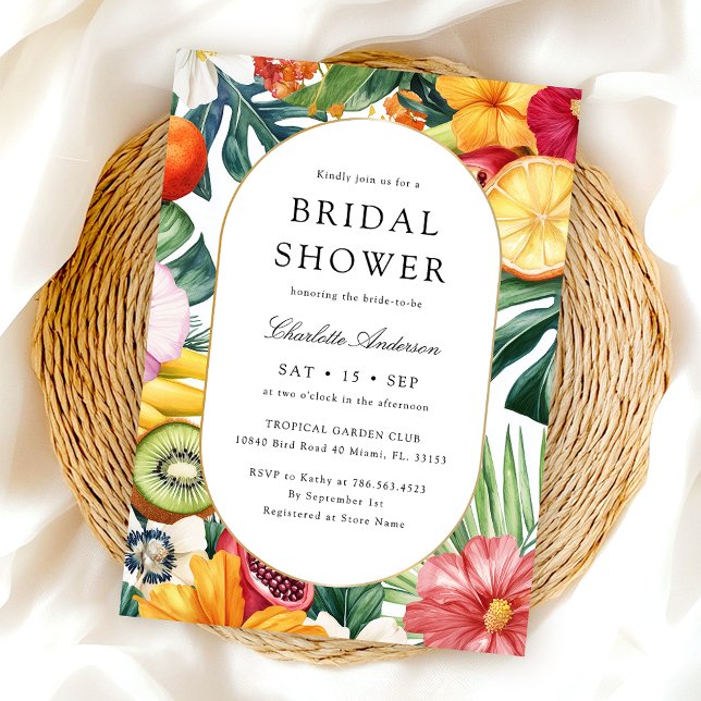 Invitación Moderna acuarela colorida ducha de novia (Subido por el creador)