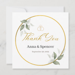 Invitación Moderna acuarela Verde Gracias Favor De Boda