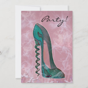 Invitación moderna al arte de los zapatos