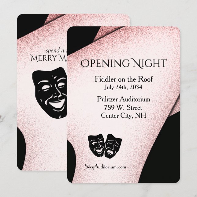 Invitación moderna al teatro (Anverso / Reverso)
