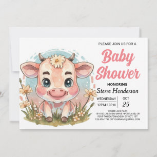 Invitación Moderna Baby Shower de campo de cultivo rural
