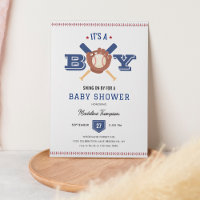 Moderna Batalla Minimalista de Béisbol en Baby Sho