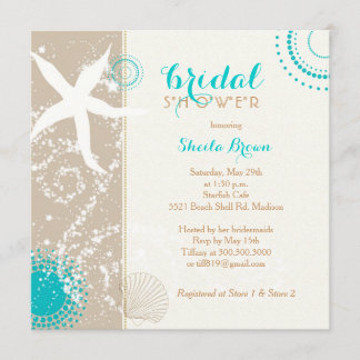 Invitación Moderna Beach Bridal Shower