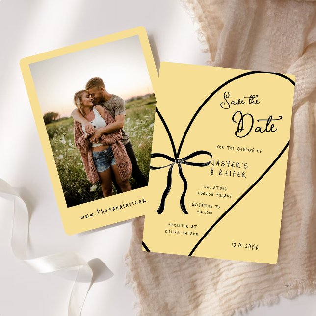 Invitación Moderna Boda De Fotos De Amortiguamiento De Corazó (Subido por el creador)