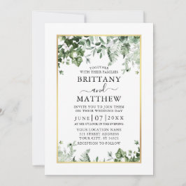Invitación Moderna Boda de oro de Ivy Sage Greenery