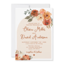 Moderna Calabaza de otoño de Boho Terracotta Fall