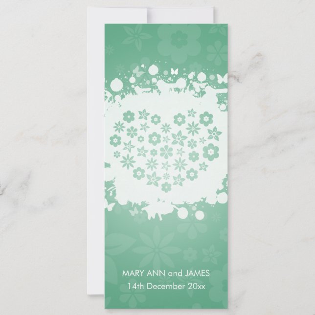 Invitación Moderna Casa de jardín Boda Secreto (Anverso)