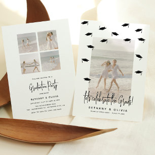 Invitación Moderna celebración conjunta de graduación