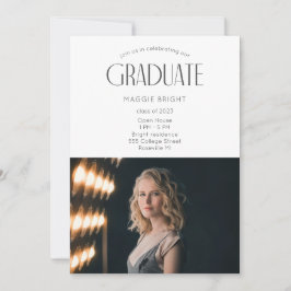 Invitación Moderna celebración de Open House para graduados d