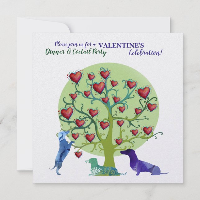 Invitación moderna Celebración Fiesta de San Valen (Anverso)