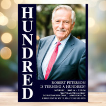 Moderna CIENTO Foto 100 cumpleaños