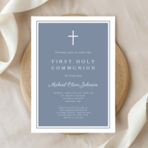 Moderna Cruz Azul Dusty Primera Comunión Sagrada