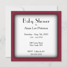 Invitación moderna de Baby Shower