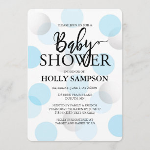Invitación moderna de Baby Shower