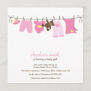 Invitación moderna de Baby Shower