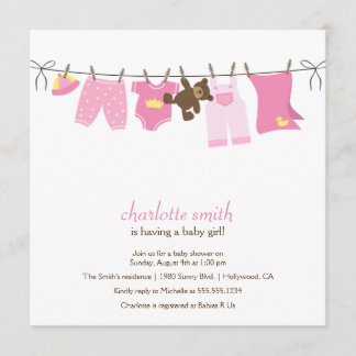 Invitación moderna de Baby Shower
