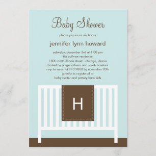 Invitación moderna de Baby Shower a enfermería (az