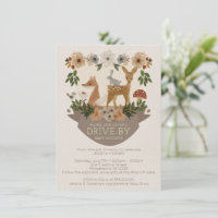 Invitación moderna de Baby Shower a Woodland Drive