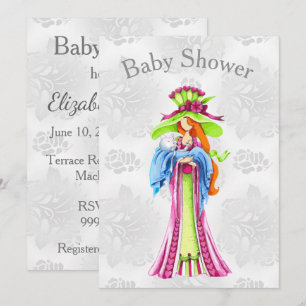 Invitación moderna de Baby Shower colorida