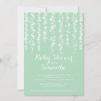 Invitación moderna de Baby Shower neutra con espár