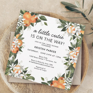 Invitación moderna de Baby Shower para pequeñas y