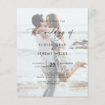 Invitación moderna de boda Folleto
