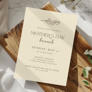 Invitación moderna de brunch de Día de la Madre Mi