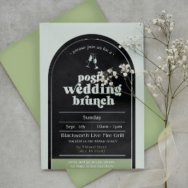 Invitación moderna de brunch post-Boda