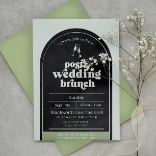 Invitación moderna de brunch post-Boda
