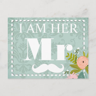 Invitación moderna de casamiento con damascos de m