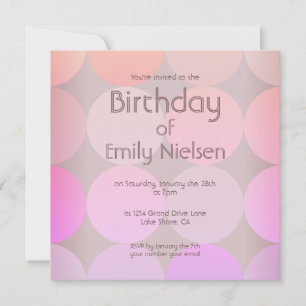 Invitación moderna de cumpleaños