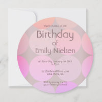 Invitación moderna de cumpleaños