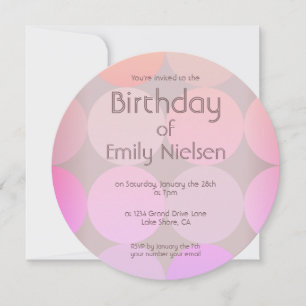 Invitación moderna de cumpleaños