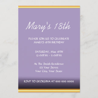 Invitación moderna de cumpleaños