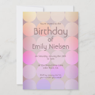 Invitación moderna de cumpleaños