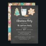 Invitación moderna de fiesta de Navidades Lácteos<br><div class="desc">Colección de Navidades coincidentes en la Pequeña Tienda Bayleigh!</div>