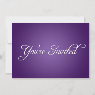 Invitación moderna de fiesta morada