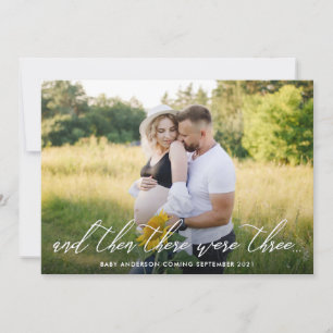 Invitación moderna de fotografía de embarazo