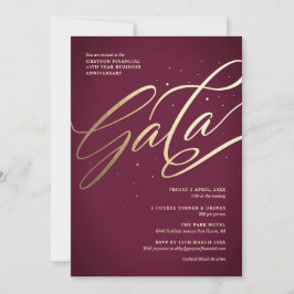 Invitación moderna de gala