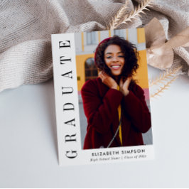 invitación moderna de graduación de enfermería fot