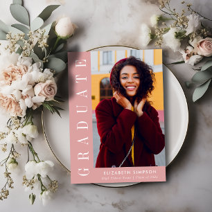 invitación moderna de graduación de enfermería ros