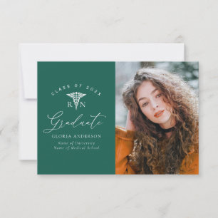 invitación moderna de graduación de enfermería ver