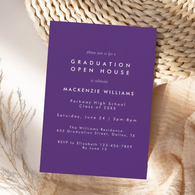 Invitación moderna de graduación de escuela secund (Subido por el creador)