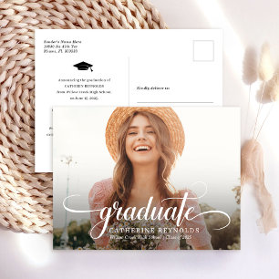 Invitación moderna de graduación de fotografía