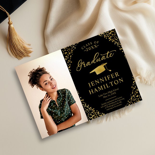 Invitación moderna de graduación de fotografía de  (Subido por el creador)