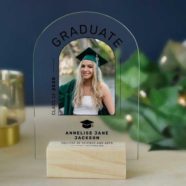 Invitación moderna de graduación de fotos de gradu (Subido por el creador)