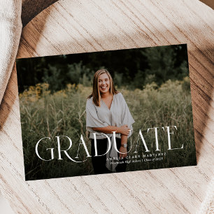 Invitación moderna de graduación de tipo simple